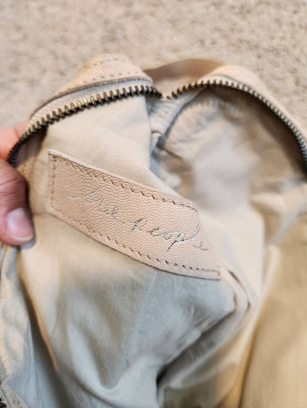 Free People Jagger Leather Sling Bag In Mineral - Picture 6 of 10